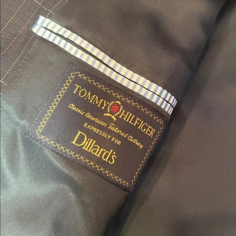 Pre loved Tommy Hilfiger Dark Plaid Blazer